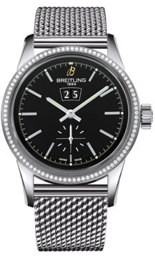 Breitling Transocean 38 Dia Bazel A1631053/BD15 Ocean Classic Steel Mens Watch