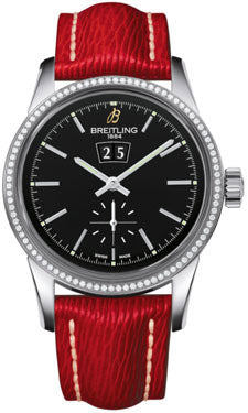 Breitling Transocean 38 Dia Bazel A1631053/BD15 Red Sahara Tang Mens Watch