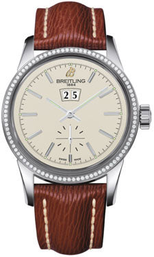 Breitling Transocean 38 Dia Bazel A1631053/G781 Brown Sahara Tang Mens Watch