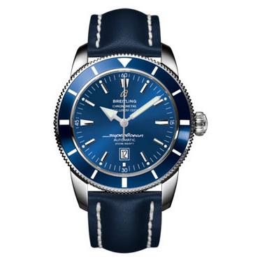 Breitling Superocean Heritage 46 Leather Strap A1732016/C734-leather-blue-deployant