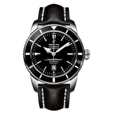 Breitling Superocean Heritage 46 Leather Strap A1732024/B868-leather-black-deployant