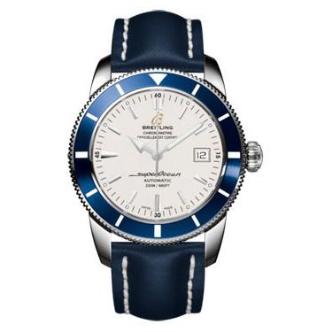 Breitling Superocean Heritage 42 Leather Strap A1732116/G717-leather-blue-deployant