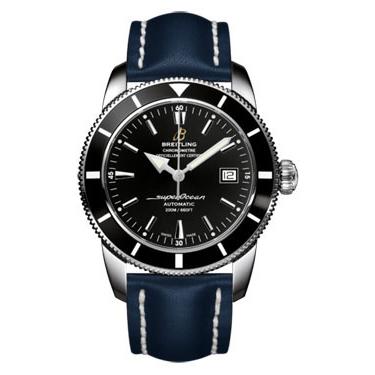 Breitling Superocean Heritage 42 Leather Strap A1732124/BA61-leather-blue-deployant