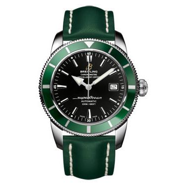 Breitling Superocean Heritage 42 Leather Strap A1732136/BA61-leather-green-tang