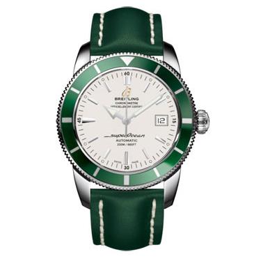 Breitling Superocean Heritage 42 Leather Strap A1732136/G717-leather-green-tang