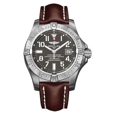 Breitling Avenger Seawolf Blacksteel A1733010/F538-leather-brown-deployant