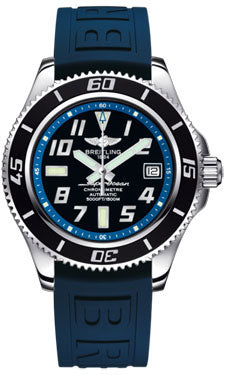 Breitling A1736402/BA30 Superocean 42 Diver Pro III Blue Strap Deployant Watch