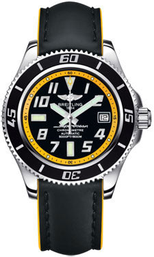 Breitling Superocean 42 A1736402/BA32 Black Yellow Tang Mens Watch