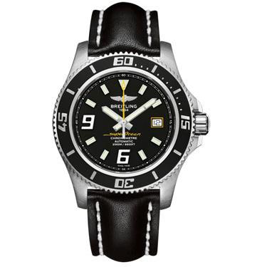 Breitling Superocean 44 Leather Strap A1739102/BA78-leather-black-tang