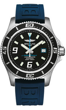 Breitling Superocean 44 Satin Steel A1739102/BA79 Diver Pro-iii Blue Deployant Mens Watch