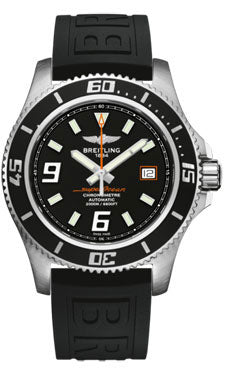 Breitling Superocean 44 Satin Steel A1739102/BA80 Diver Pro-iii Black Tang Mens Watch