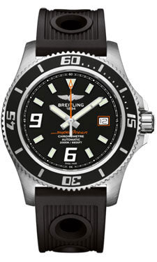 Breitling Superocean 44 Satin Steel A1739102/BA80 Ocean Racer Black Mens Watch