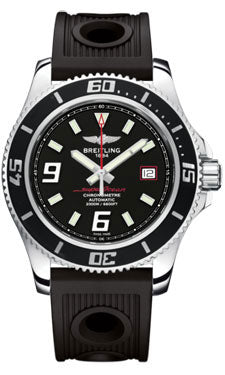 Breitling Superocean 44 Polished Steel A17391A8/BA76 Ocean Racer Black-Folding Mens Watch