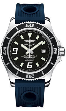 Breitling Superocean 44 Polished Steel A17391A8/BA77 Ocean Racer Blue-Folding Mens Watch