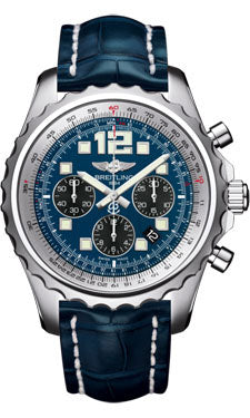 Breitling Chronospace Automatic Croco Strap - Deployant Buckle A2336035/C833-croco-blue-deployant Men's Watch