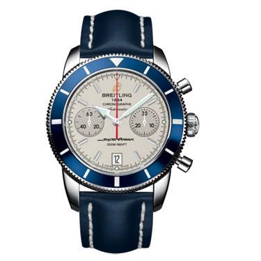 Breitling Superocean Heritage Chronographe 44 Leather Strap A2337016/G753-leather-blue-tang