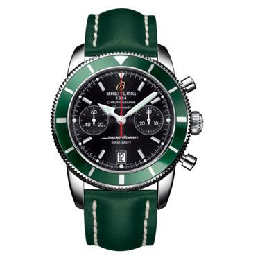 Breitling Superocean Heritage Chronographe 44 Leather Strap A2337036/BB81-leather-green-tang