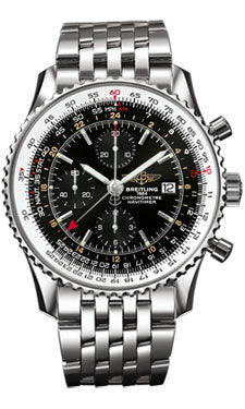 Breitling Navitimer World Stainless Steel - Navitimer Bracelet A2432212/B726-navitimer-steel Men's Watch