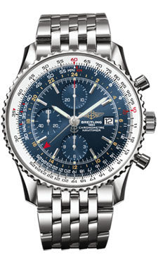 Breitling Navitimer World Stainless Steel - Navitimer Bracelet A2432212/C561-navitimer-steel Men's Watch