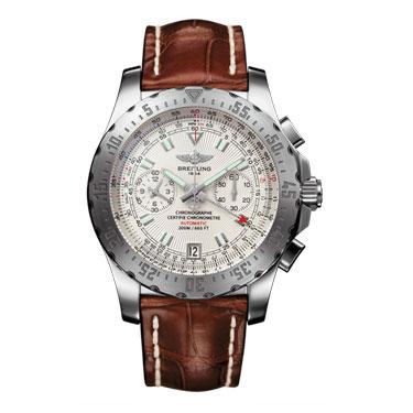 Bretiling Skyracer Stainless Steel A2736234/G615-croco-brown-deployant