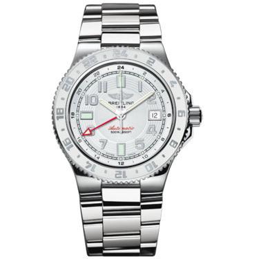 Breitling Superocean GMT Stainless Steel and White Rubber A32380A9/A737-gmt-professional-steel