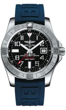 Breitling Avanger II GMT A3239011/BC34 Blue Diver-Pro-iii Deployant Mens Watch