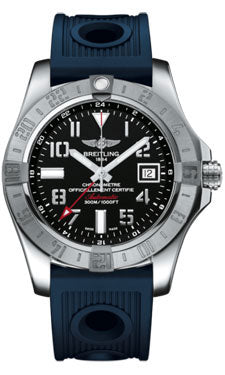 Breitling Avanger II GMT A3239011/BC34 Blue Ocean-Racer Deployant Mens Watch