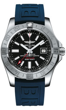 Breitling Avanger II GMT A3239011/BC35 Blue Diver-Pro-iii Deployant Mens Watch