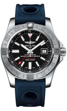 Breitling Avanger II GMT A3239011/BC35 Blue Ocean-Racer Deployant Mens Watch