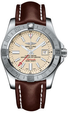 Breitling Avenger II GMT A3239011/G778 Brown Leather Tang Mens Watch