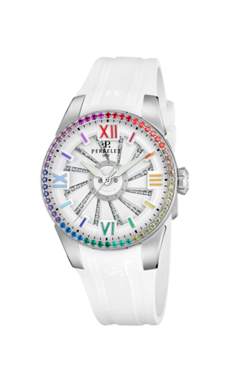 Perrelet Women's White Rubber