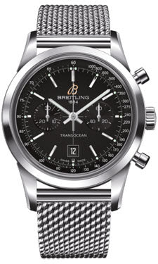 Breitling Transocean Chronograph 38 Stainless Steel A4131012/BC06 Ocean Classic Steel Mens Watch