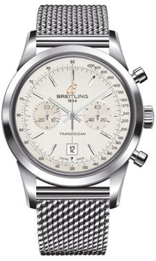 Breitling Transocean Chronograph 38 Stainless Steel A4131012/G757 Ocean Classic Steel Mens Watch