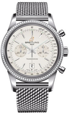 Breitling Transocean Dia Bezel 38 Stainless Steel A4131053/G757 Ocean Classic Steel Mens Watch