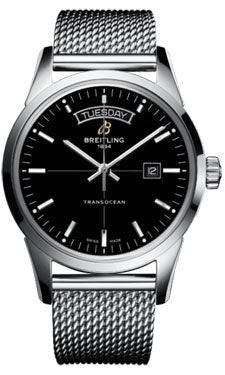 Breitling Transocean Day & Date A4531012/BB69 Ocean Classic Steel Mens Watch