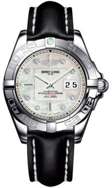 Breitling Galactic 41 Stainless Steel A49350L2/A702 Leather-Black-Deployant Men's Watch