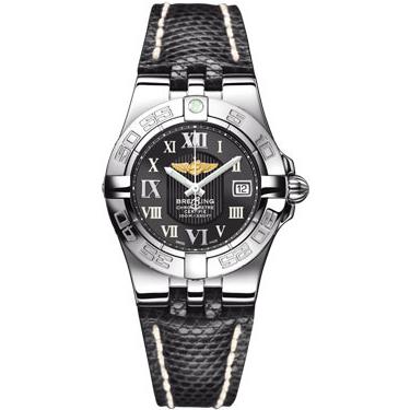 Breitling Galactic 30 Stainless Steel A71340L2/B950-lizard-black-deployant