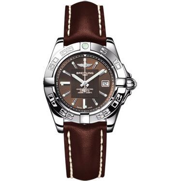 Breitling Galactic 32 Stainless Steel A71356L2/Q579-leather-brown-tang