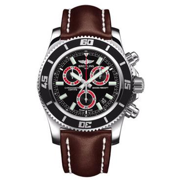 Breitling Superocean Chronograph M2000 Leather Strap A73310A8/BB72-leather-brown-tang