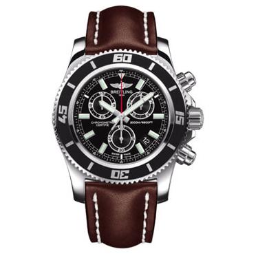 Breitling Superocean Chronograph M2000 Leather Strap A73310A8/BB73-leather-brown-tang