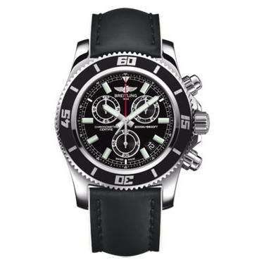 Breitling Superocean Chronograph M2000 Superocean Leather Strap A73310A8/BB73-superocean-leather-black-and-white-tang