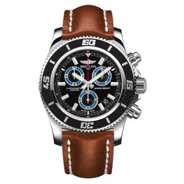 Breitling Superocean Chronograph M2000 Leather Strap A73310A8/BB74-leather-gold-tang