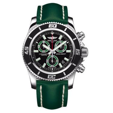 Breitling Superocean Chronograph M2000 Leather Strap A73310A8/BB75-leather-green-tang