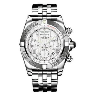 Breitling Chronomat B01 Stainless Steel Satin Bezel AB011011/A690-pilot-steel