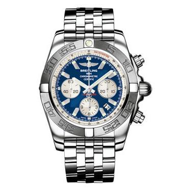 Breitling Chronomat B01 Stainless Steel Satin Bezel AB011011/C788-pilot-steel