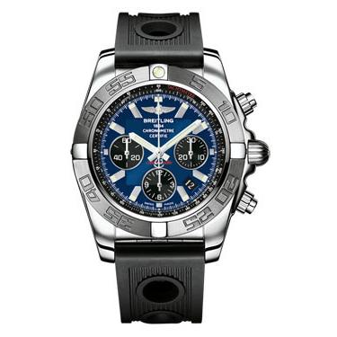 Breitling Chronomat B01 Stainless Steel Satin Bezel AB011011/C789-ocean-racer-black-folding