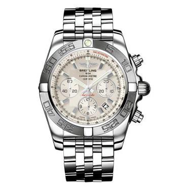 Breitling Chronomat B01 Stainless Steel Satin Bezel AB011011/G684-pilot-steel