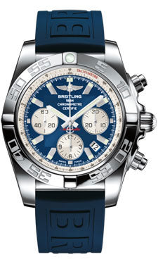 Breitling Chronomat 44 Steel Polished Bezel - Diver Pro III Strap - Deployant AB011012/C788-diver-pro-iii-blue-deployant Men's Watch