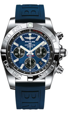 Breitling Chronomat 44 Steel Polished Bezel - Diver Pro III Strap - Deployant AB011012/C789-diver-pro-iii-blue-deployant Men's Watch