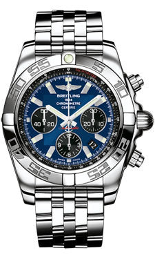 Breitling Chronomat 44 Steel Polished Bezel - Pilot Bracelet AB011012/C789-pilot-steel Men's Watch